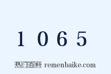 1065是什么意思的图片